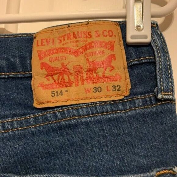 LEVI'S 514 STRAIGHT FIT SIZE 30X32 JEANS - Picture 3 of 7